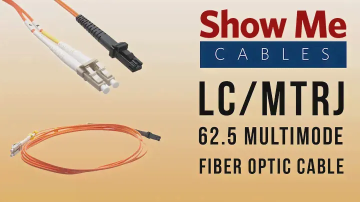 LC/MTRJ 62.5/125 Multimode Duplex Fiber Patch Cable - OM1