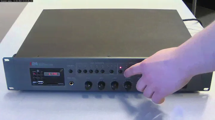 LPA-LX. Включение, работа зон