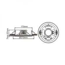 Широкополосный потолочный громкоговоритель LPA-06CL22